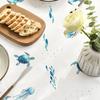Blue Sea Turtle Seaweed Rectangle Waterproof Tablecloth Party Decor Washable Farmhouse Kitchen Dining Tablecloth Picnic Decor