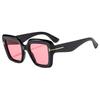 1pc Brand Designer Square Sunglasses Women Men Vintage High Quality Shades Sun Glasses Fashion Big Frame Eyeglasses UV400 Oculos
