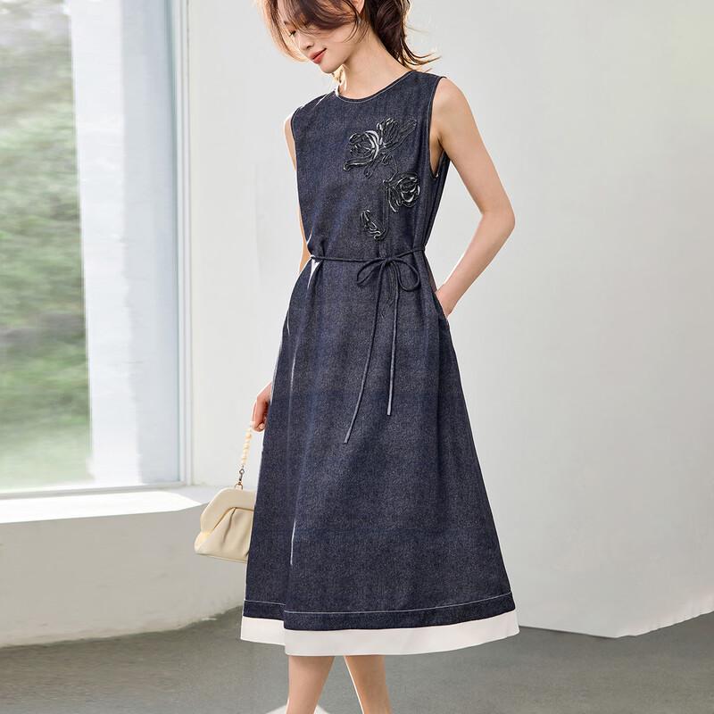 Srcr Luxury Mulberry Silk Jacquard Dress M