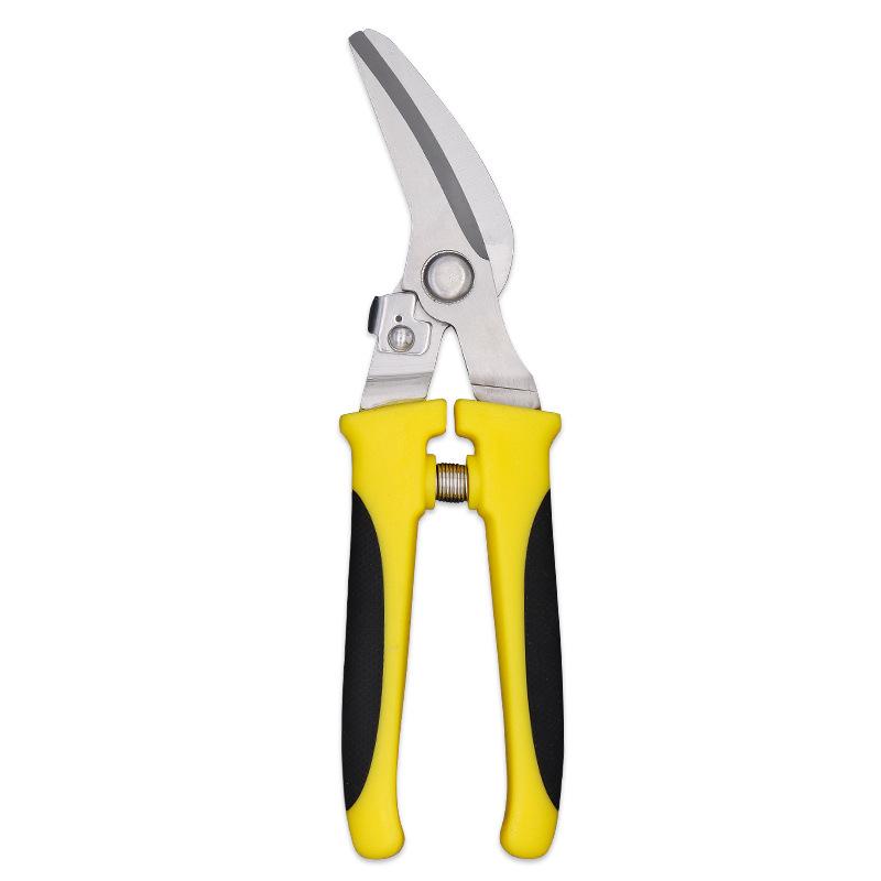 Stainless Steel Bent Head Tin Snips for Electricians: Multi-Purpose Shears for Wire, Mesh, and Sheet Metal
