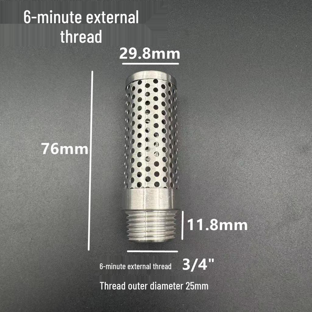 304 Stainless Steel Male Thread Mesh Tube Oil Filter and Separator
