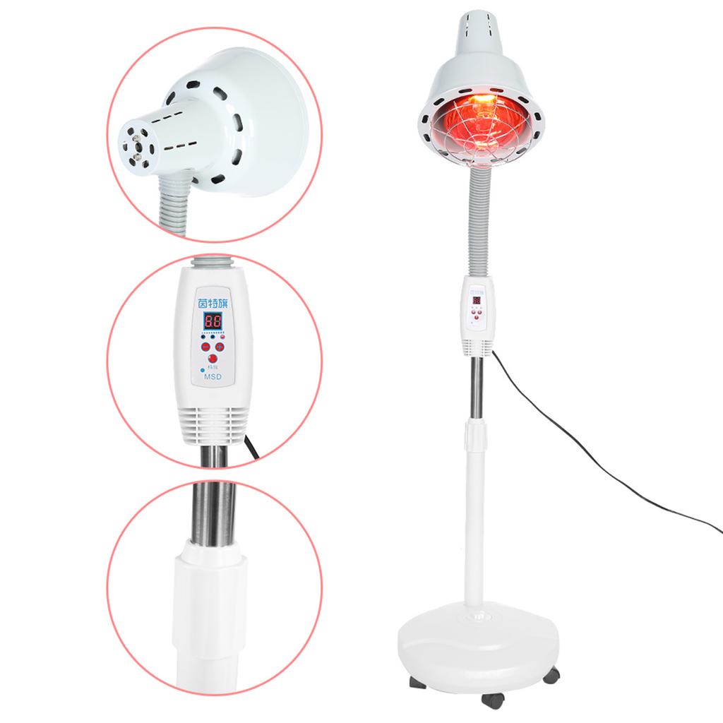 275W Infrared Light Heating Therapy Lamp Muscle Pain Cold Relief Lamp Adjustable Temperature