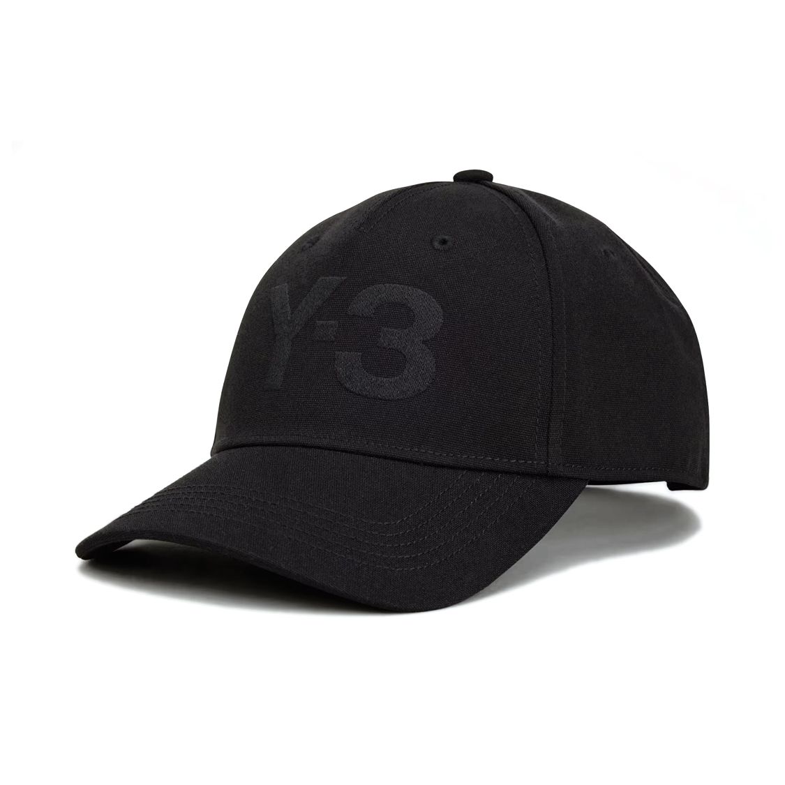 

Y-3 Logo Embroidered Cotton Polyester Twill Cap Unisex caps Black IY0104