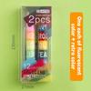 12 Color Splicing Solid Highlighter Multi-color Pen Graffiti Pen Key Line Marker Pen School Office Supplies Stationery