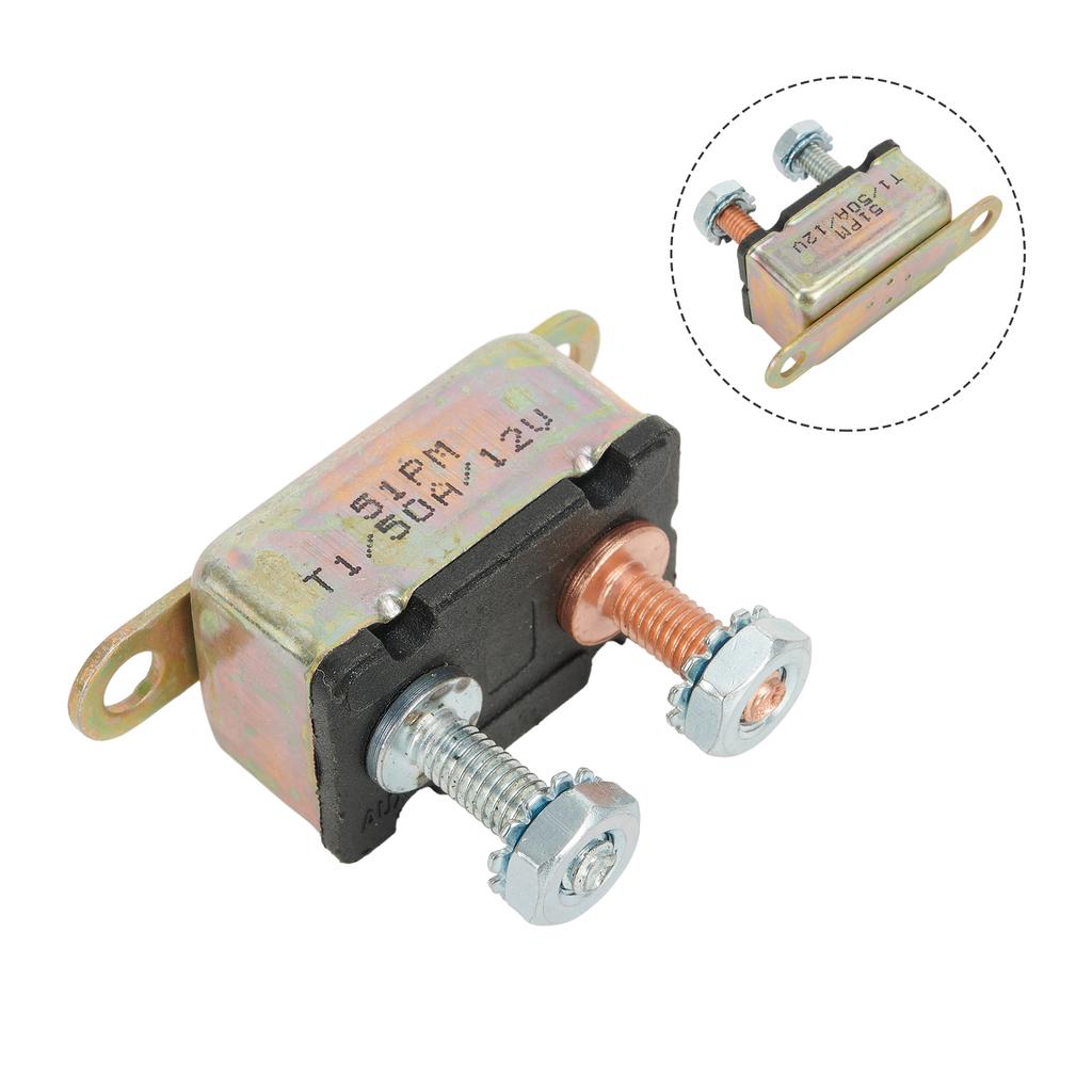 1.248\"x0.693\"x0.8\" Inch Circuit Breaker 12V Copper Stud Bolt