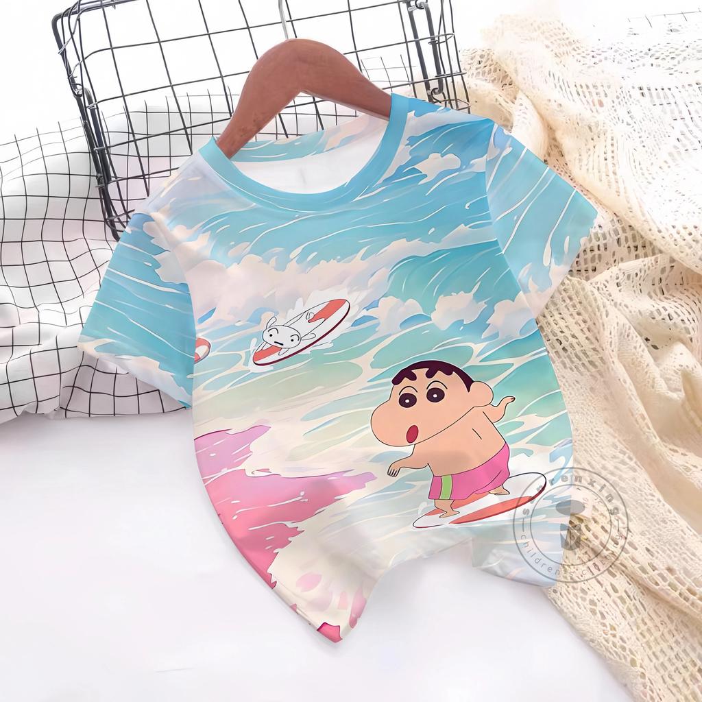 Summer T-Shirt 3D Print Boys Girls T-Shirts Casual Round Neck Short Sleeves Tops Kids Children's Clothing