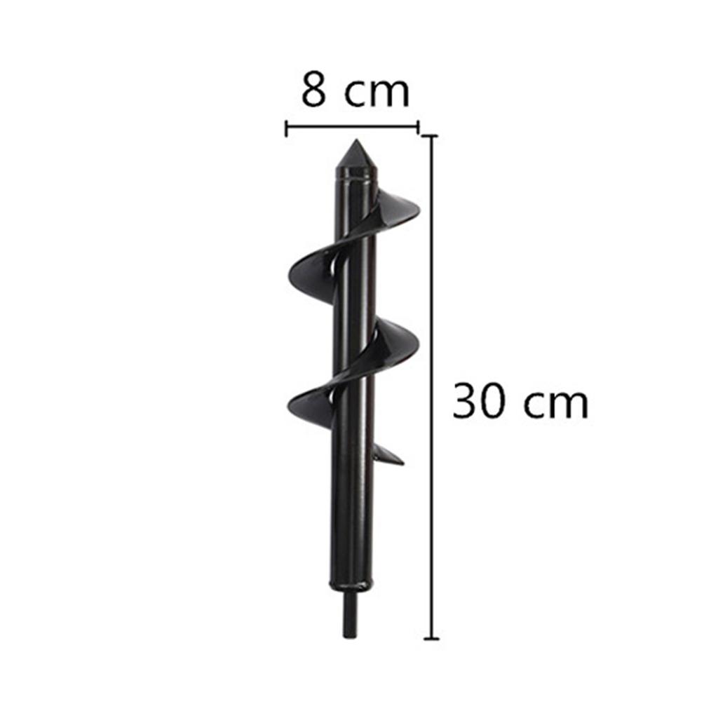 6 Types Earth Auger Spiral Drill Bit Spiral Ground Drill Plant Flower Seedling Planting Hole Digging Tool Cultivation Planter
