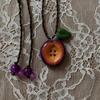 Drop Oil Craft Finish Enamel Mini Pendants 3D Vegetable Drop Oil Beads  Keychain Ornament Decor