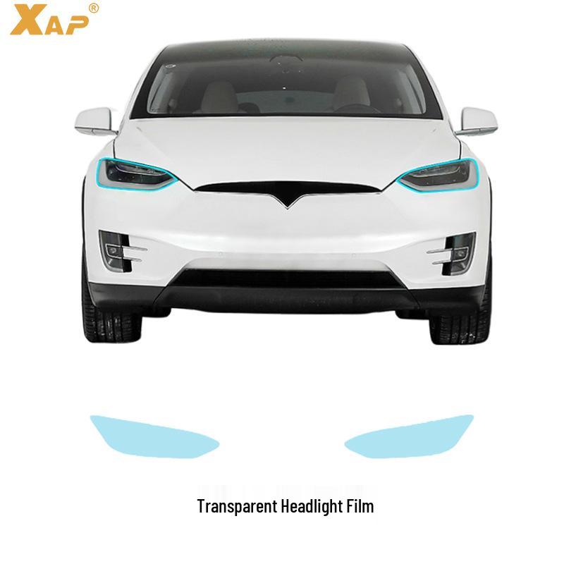 Tesla X Scratch-Resistant TPU Transparent Headlight Protector
