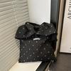 2025 new mesh shoulder bag, fairy wind ruffle leaf edge handbag, female large-capacity vacation chiffon bag