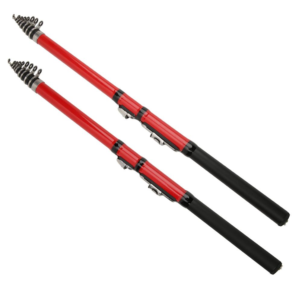 Red Fishing Tackle Sea Fishing Pole Ergonomic Integrated Design High Sensitivity Soft Tail Design Sea Fishing for Wild Fishing