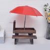 Small Pet Feeding Station Squirrels Feeder Outdoor Decorative Table Feeder With Protective Umbrella for Small Animal