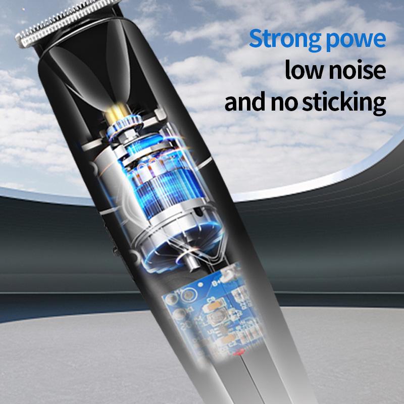 USB Rechargeable LCD Display Hair Clipper: Professional Electric Hair Trimmer Razor.