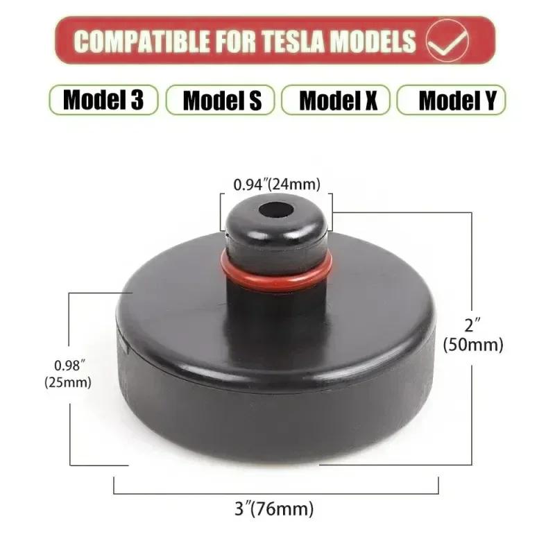 For Tesla Silicone Jack Lift Pad Point Adapter For Tesla Model 3 Model Y Model S Model X Car Accessories 2016-2025