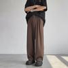 Spring/Summer Retro Loose Straight Coffee Casual Pants for Men