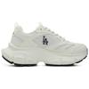 MLB Los Angeles Dodgers Cushioning, Breathable, Lightweight, Height Increasing Low top Chunky Sneakers Unisex Ecru Sneakers 3ASHW055N-07WHS