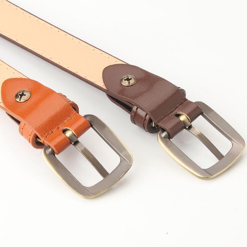 Ladies' Fashionable and Versatile Dress, Clothing Decoration, Belt, Small Square Buckle, Pu Fine Belt, Girls' Jeans