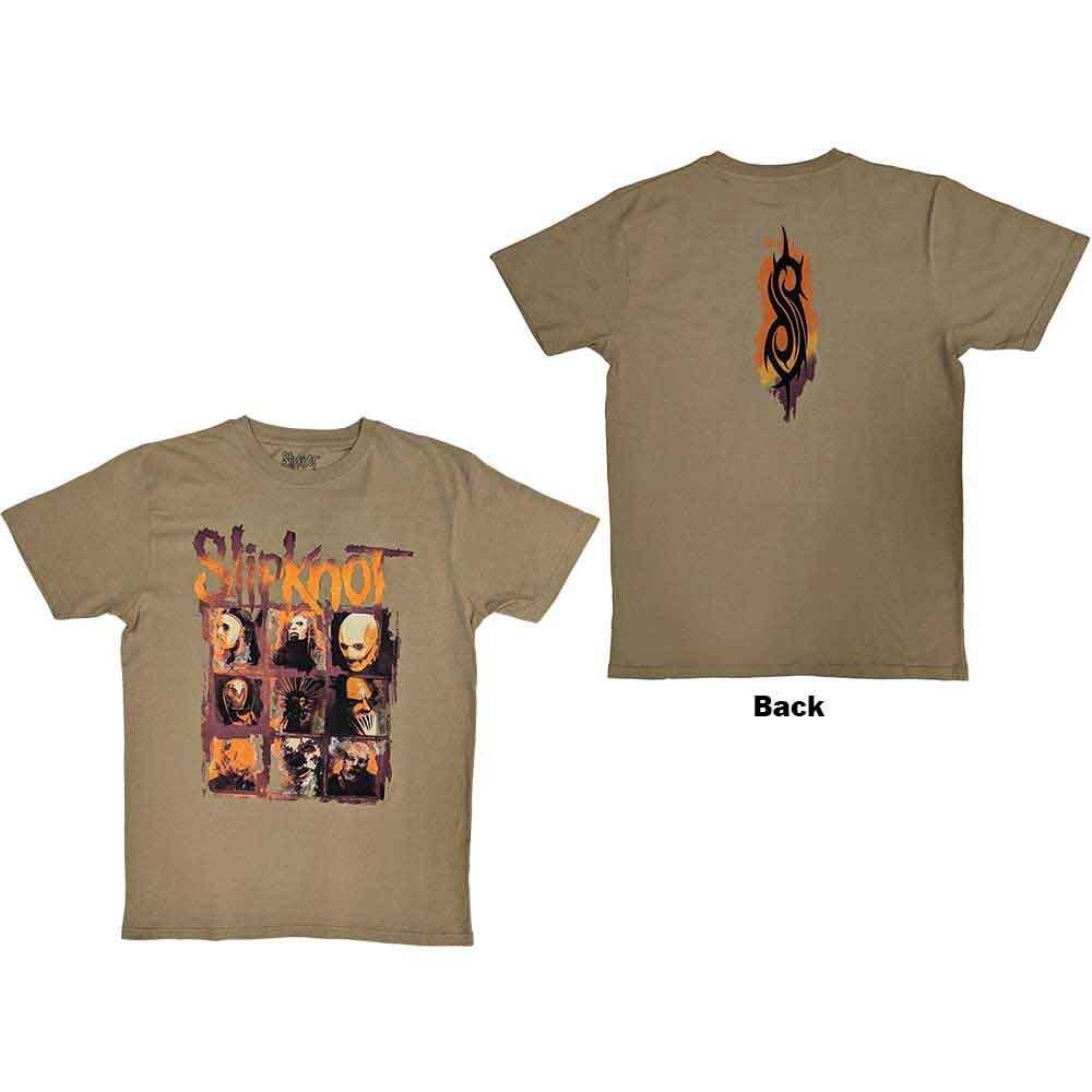 Slipknot The End So Far Grid Photos T-Shirt Brown New M