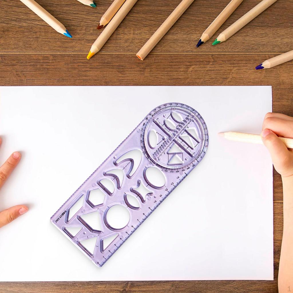 Geometryczne linijki narzędzie do rysowania i mierzenia szablon nauczanie matematyki do klasy