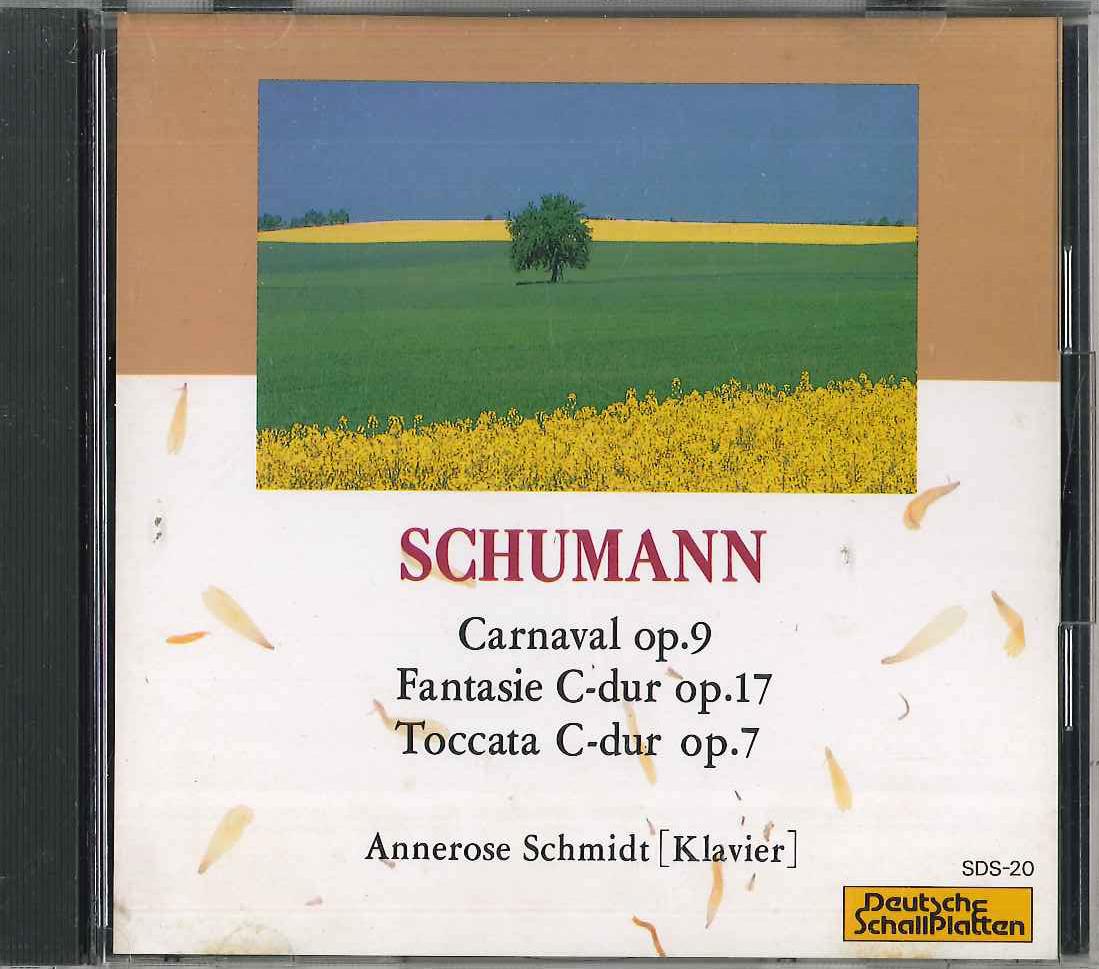 

CD ANNEROSE SCHMIDT - Schumann SDS20 TOKUMA Japan Classical Used
