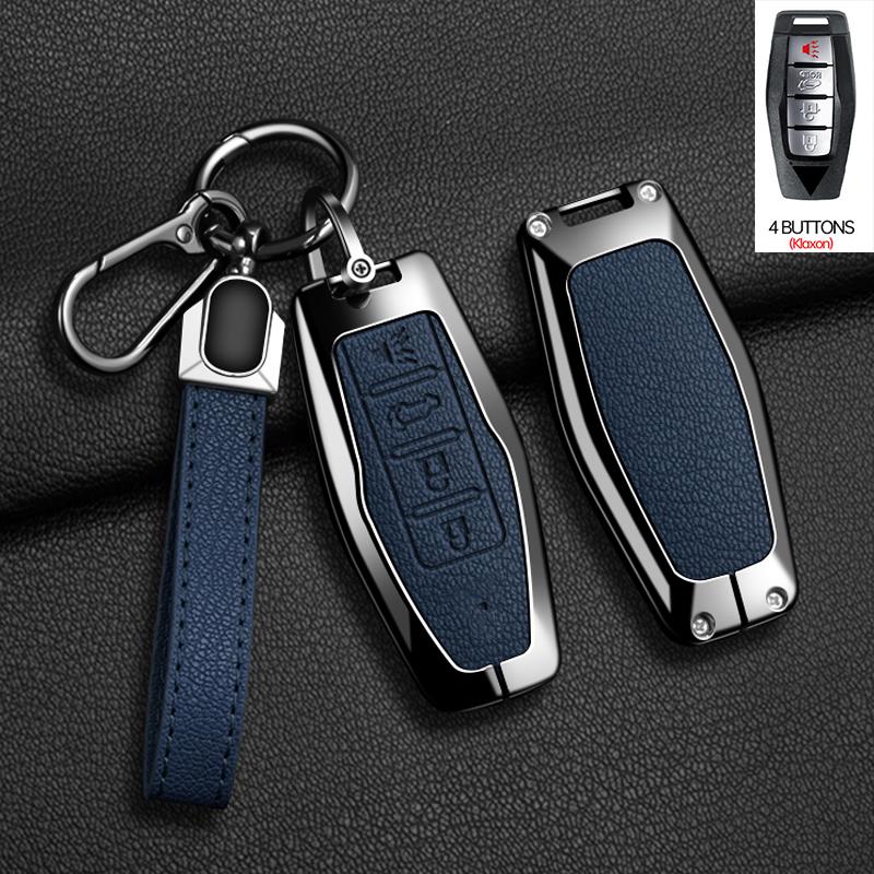 2 3 4 Buttons Auto Intelligent Key Fob Cover Case Key Ring Fit For Mitsubishi Outlander Control Smart Key Fob Mount Auto Accessories