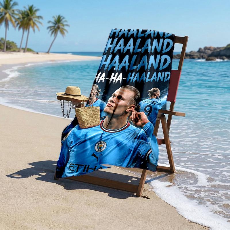 Haaland Fashion Beach Towel: Ideal for Summer Adventures Soft, absorbent and quick drying suitable for swimming and bathing