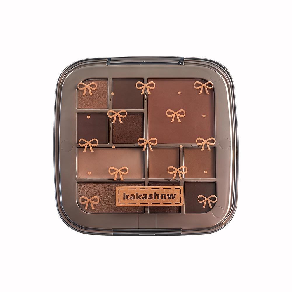 Kakashow Heart-Fluttering 11-Color Eyeshadow Palette: Natural, No-Fallout, Gentle & Fine Powder Palette