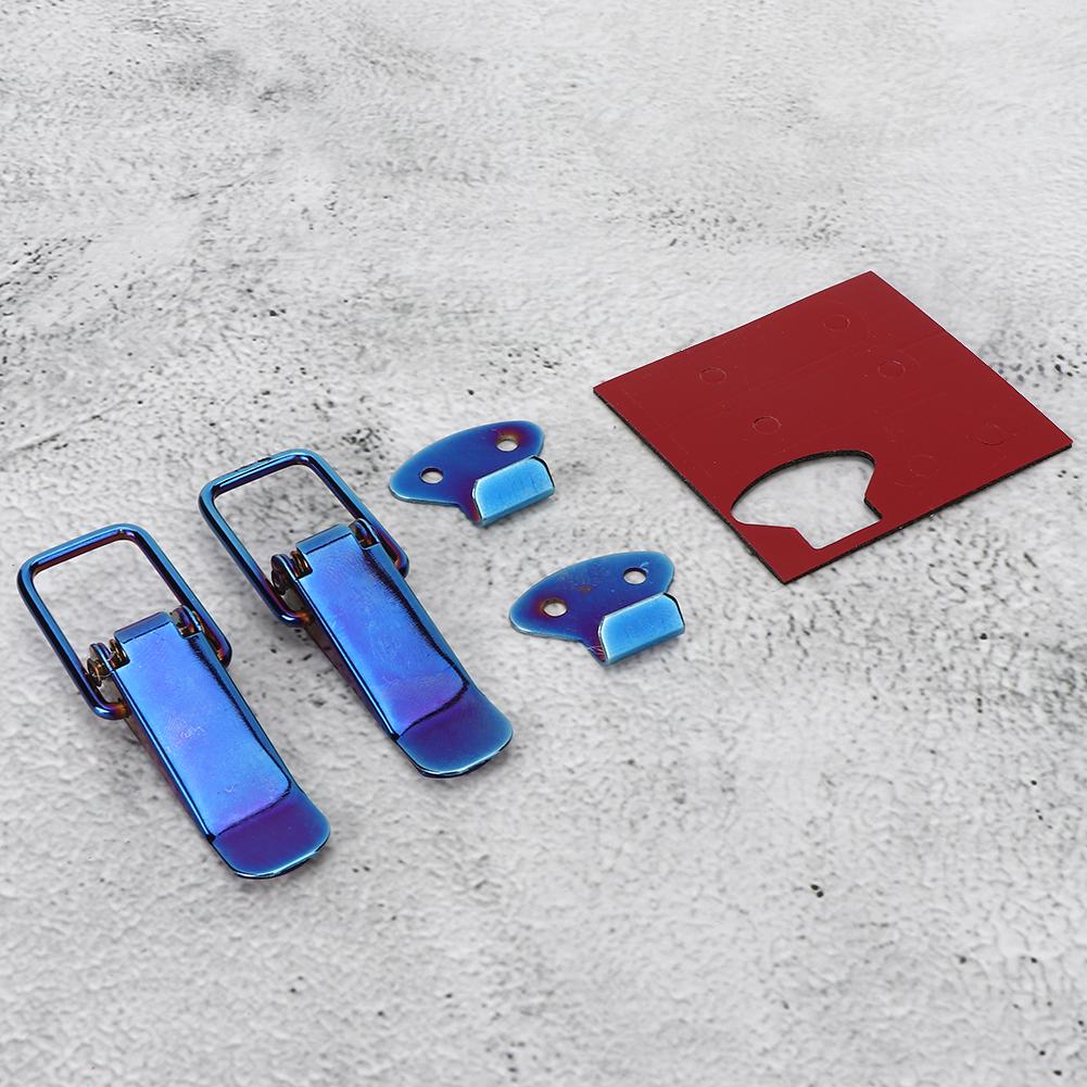 Universal Security Car Truck Hook Lock Clip Quick Release Small Blue