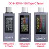 Voltage Meters Current Voltage Capacity Battery Tester USB/Type-C Volt Current Detector Charger Capacity Tester Meter DC 4-30V