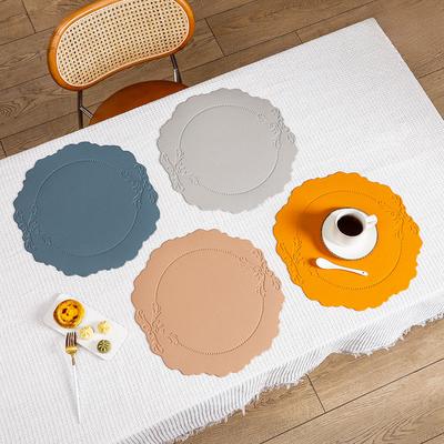 Set de table en cuir, dessous de verre, nappe individuelle, plat, tasse, assiette, vaisselle, accessoires de cuisine nordiques modernes