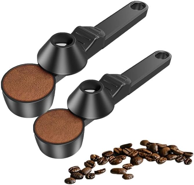 Reusable Sliding Leakproof Coffee Scoop Protein Powder Measuring Spoon with Hanging Hole for Kitchen Bar Gym Travel