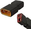 XT60 Male To T-Plug Female Adapter – 3 Pcs – No Wire – Compact Converter for RC Drones, Stereos, Car Audio – Yellow Red Black – Plastic