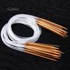 Set di ferri da maglia circolari in bambù carbonizzato con tubo da 18 misure 40/60/80/100/120 cm
