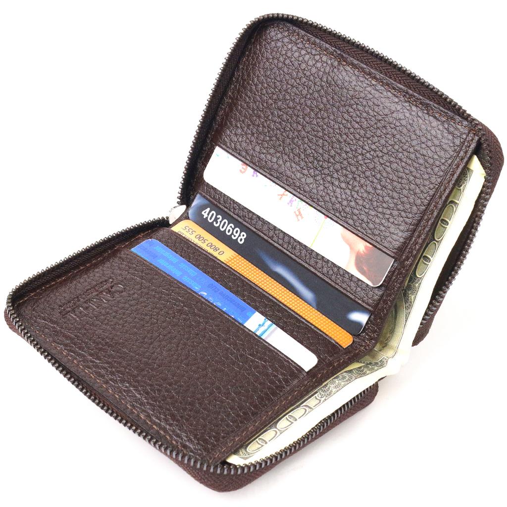 Interessante bolsa feminina feita de couro genuíno texturizado Carteira CANPELLINI 21493 Marrom