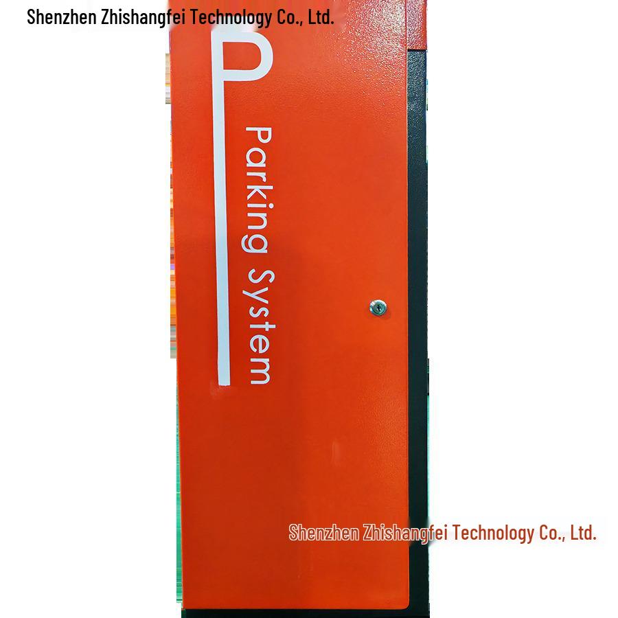 Orange-Yellow Telescopic Parking Barrier Gate with Octagonal Pole