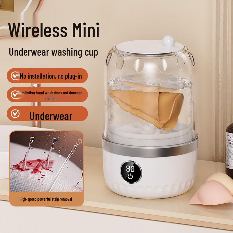 Portable Mini Wireless Underwear & Socks Washing Machine