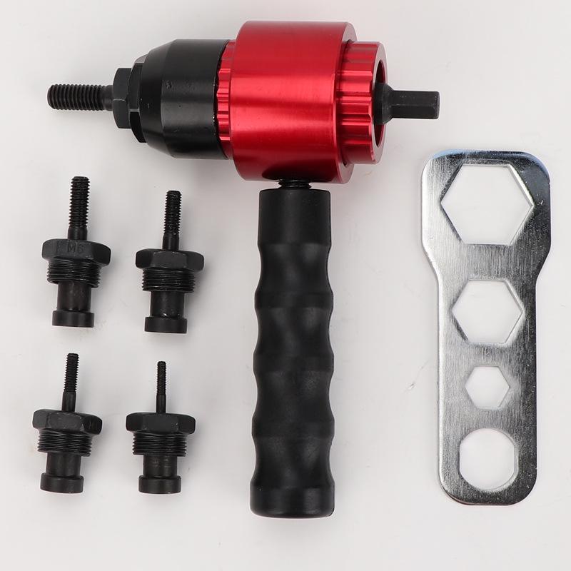 Clutch-Type Manual to Electric Rivet Gun Conversion Head Accessory