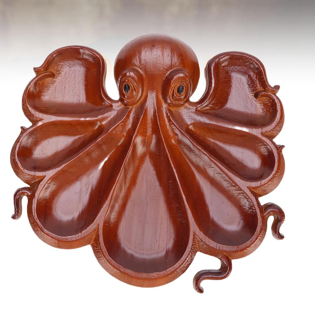 Food Serving Tray Unique Reusable Wooden Food Serving Platter for Nuts Snacks Charcuterie Cheese Fruit
