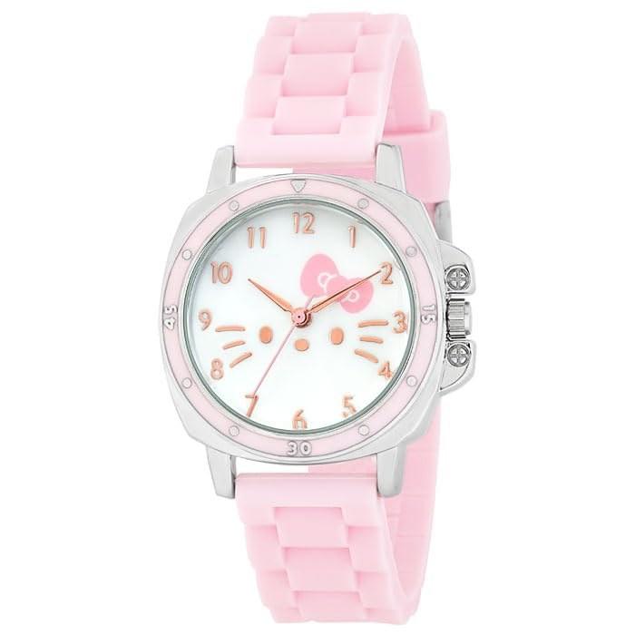 Sun Flame Watch J-Axis Sanrio Rubber Vivid Face Watch Hello Kitty CR3C0008-KTP Women's Pink One Size