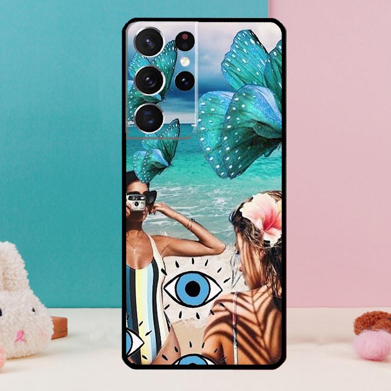 

Summer Aesthetic Collage Phone Case For Samsung Galaxy S25 S24 S23 S22 S21 Ultra S9 S10 S20 Plus FE Funda Cover Shell Galaxy S20 Plus