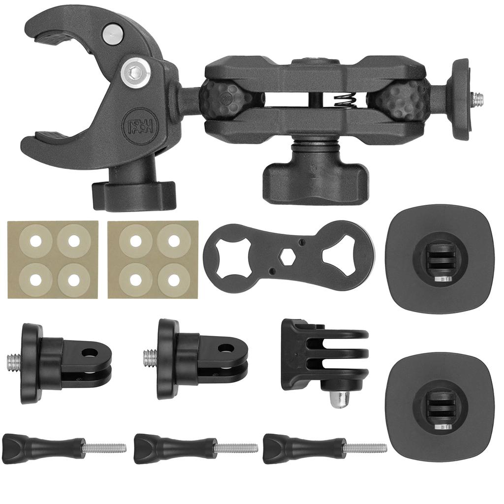 Flexible Camera Clamp Mount Handlebar Clip for Action Cameras Stable Holder Cameras Socket Arm Ball Head Adapter