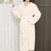 Unisex Coral Fleece Bathrobe: Full-Body Tie-Up Pajama Robe for Autumn/Winter