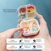 Portable Pill Box 8 Compartments Pill Case Square Pill Organizer  Travel
