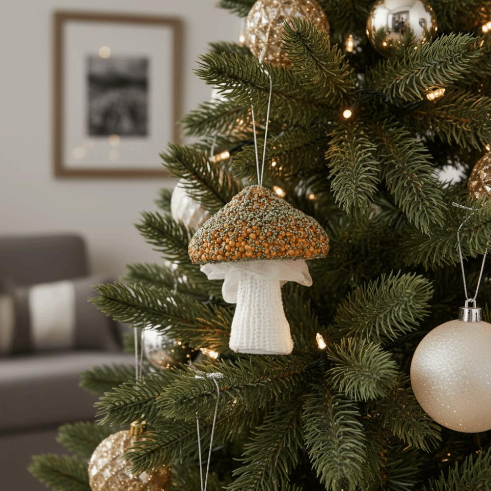 Champagne Christmas Hanging Decoration Glitter Christmas Tree Hanging Pendants  Christmas Tree