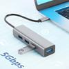 USB C To 4 Ports USB 3.0 High Speed Hub for MacBook Pro and ChromeBook and XPS and Galaxy S9 / S8 and Huawei Matebook and More