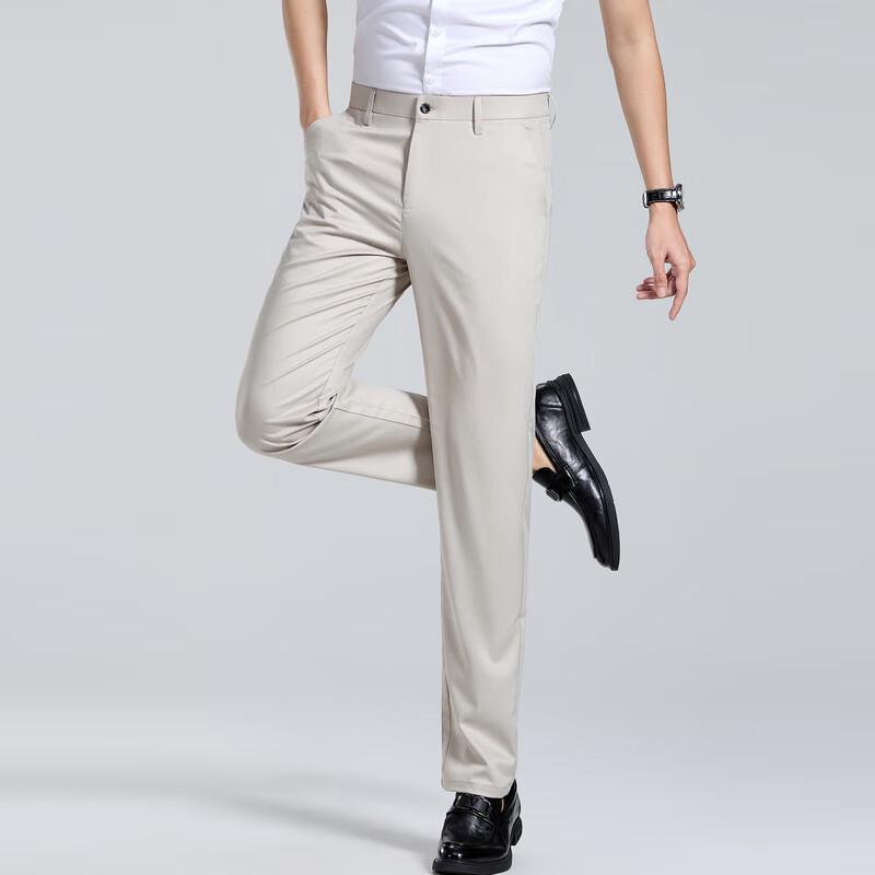 Men's Elastic Waist Business Casual Pants