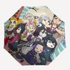 1pc Chibi Demon Slayer Characters Outdoor Umbrella - Automatic Opening/Closing - Portable 3-Fold Design - 8-Rib Iron Frame - Festival Gift - Suit