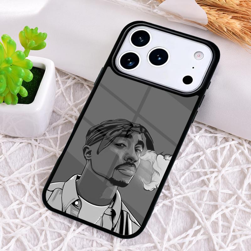 Rapper 2pac Singer T-Tupac Shockproof Phone Case for iPhone 17 Air 16e 15 11 12 14 13 Pro Max Cover Coque