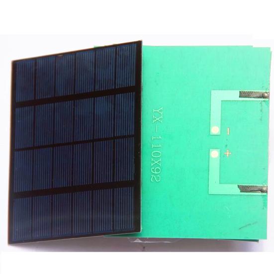 Portable Solar Panel Charger High Conversion Efficiency Universal Outdoor 1.5W 6V Emergency Power Panel for Phones Fans