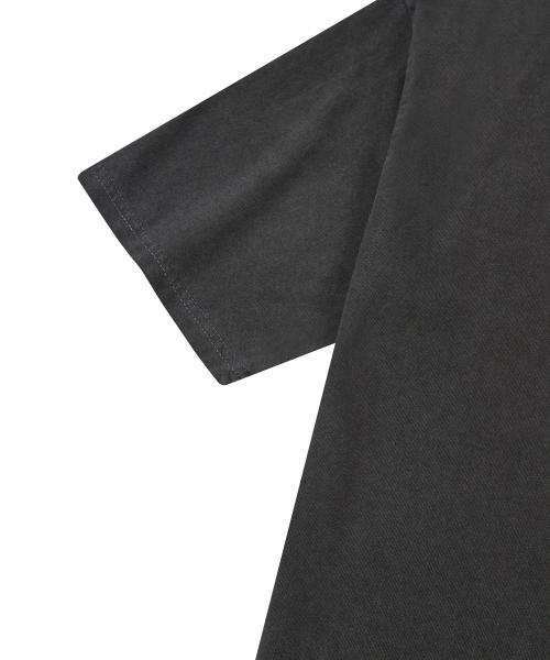 FERNOV Spiral Star Pigment Short Sleeve T-Shirt Charcoal